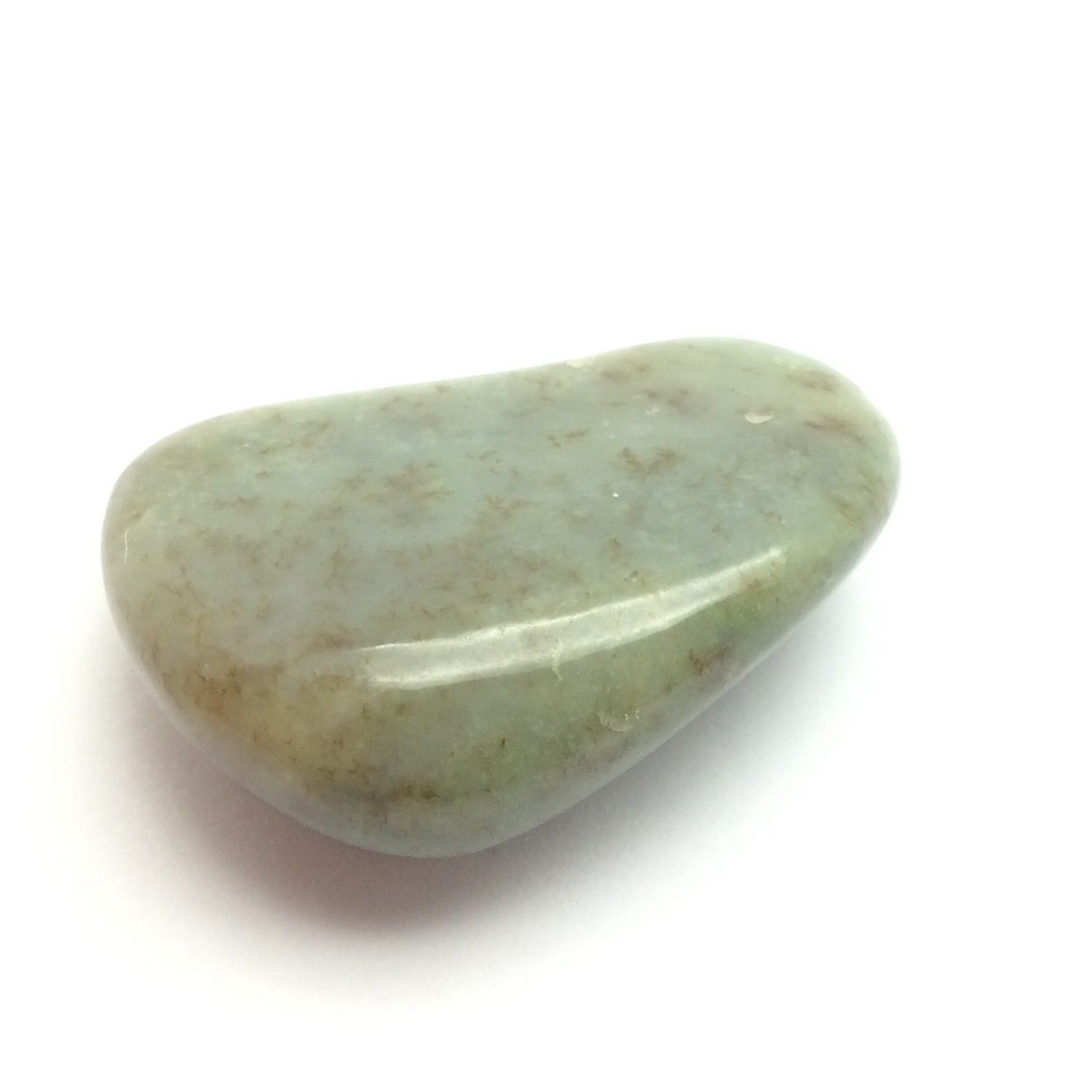 Siberian Jade Pebble Honey Green Nephrite Jade Vitim River Siberia Russia #15