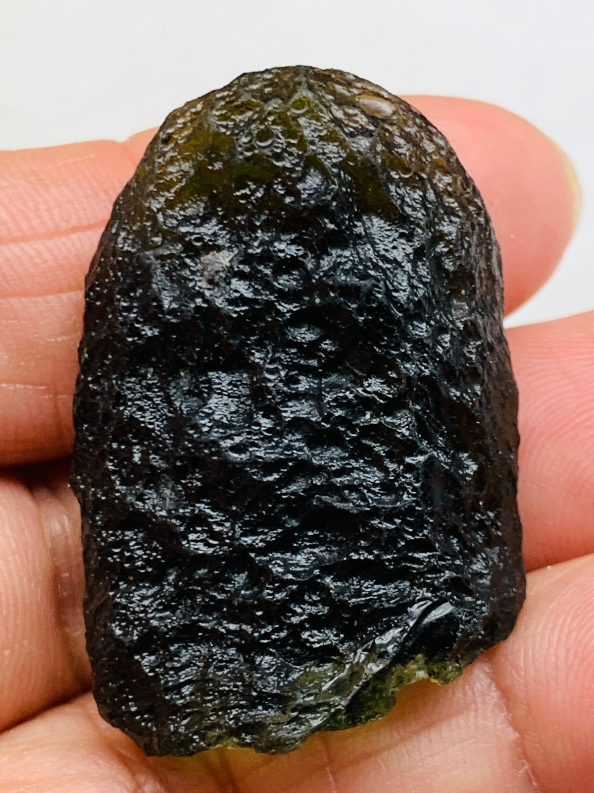 TOP Moldavite Raw Moldavite Crystal from Czech Republic PICcertificate 68CT