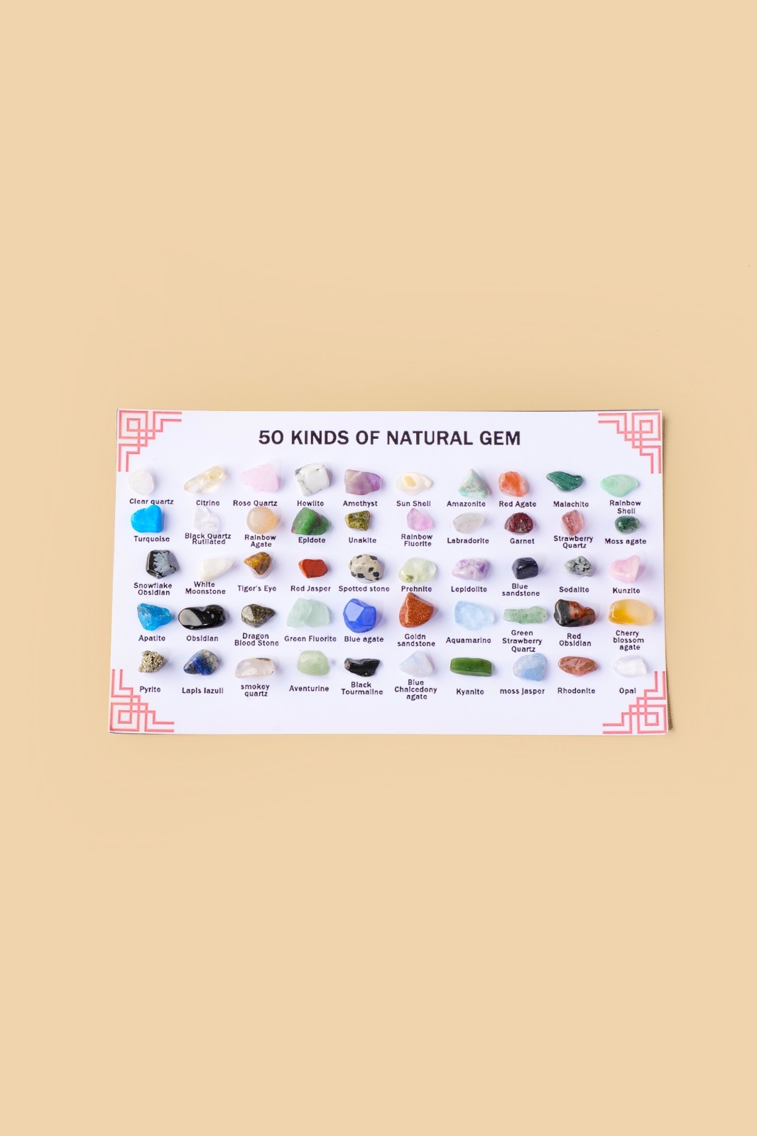 50 Kinds of Natural Crystal natural mineral specimen box random 1pc