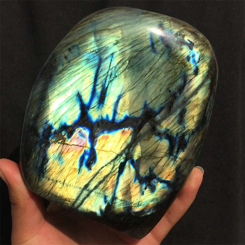 1.69kg Natural Labradorite Quartz Crystal Spectrolite Mineral Reiki healing