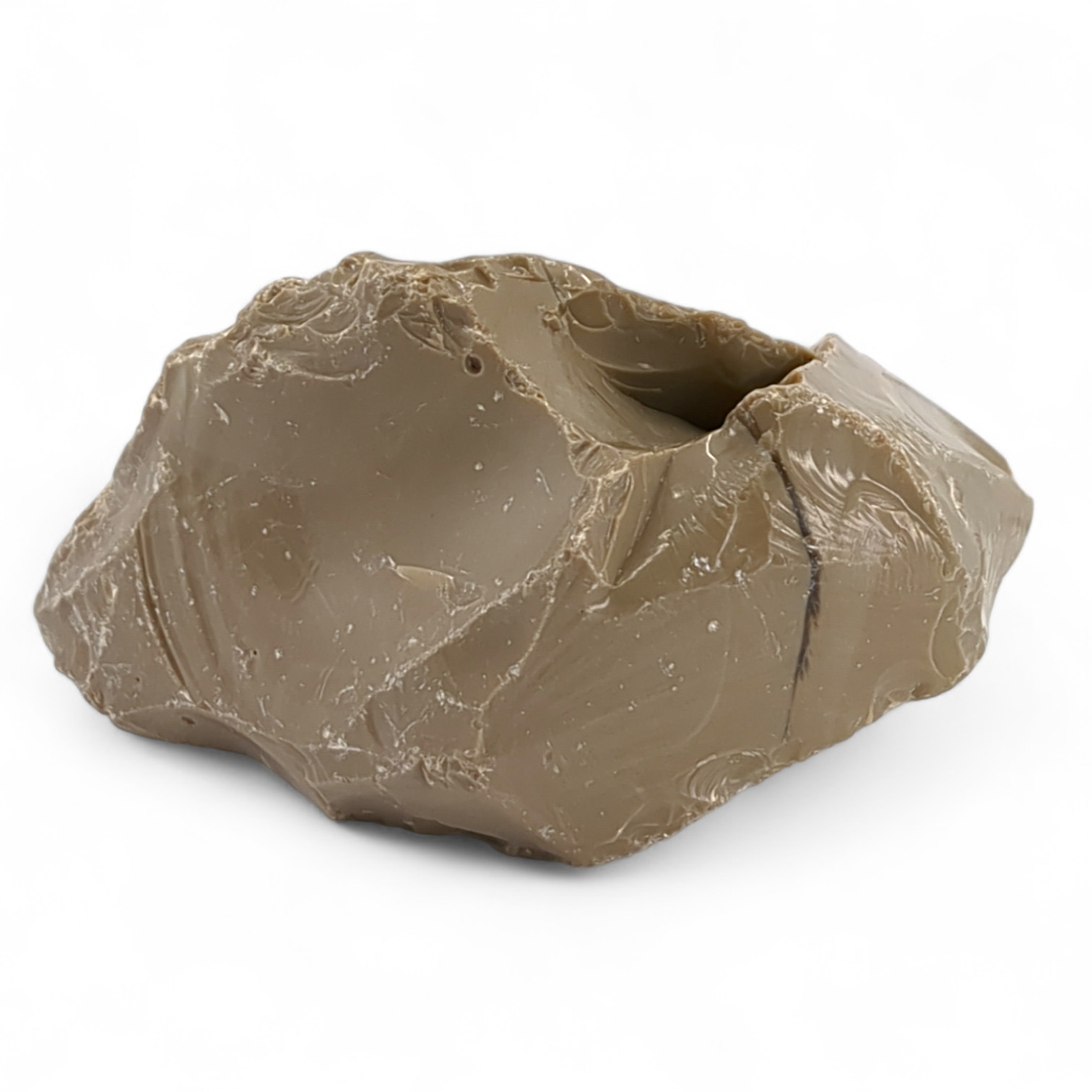 Sandalwood Tan Art Glass Cullet Opaque Slag Glass #5L197