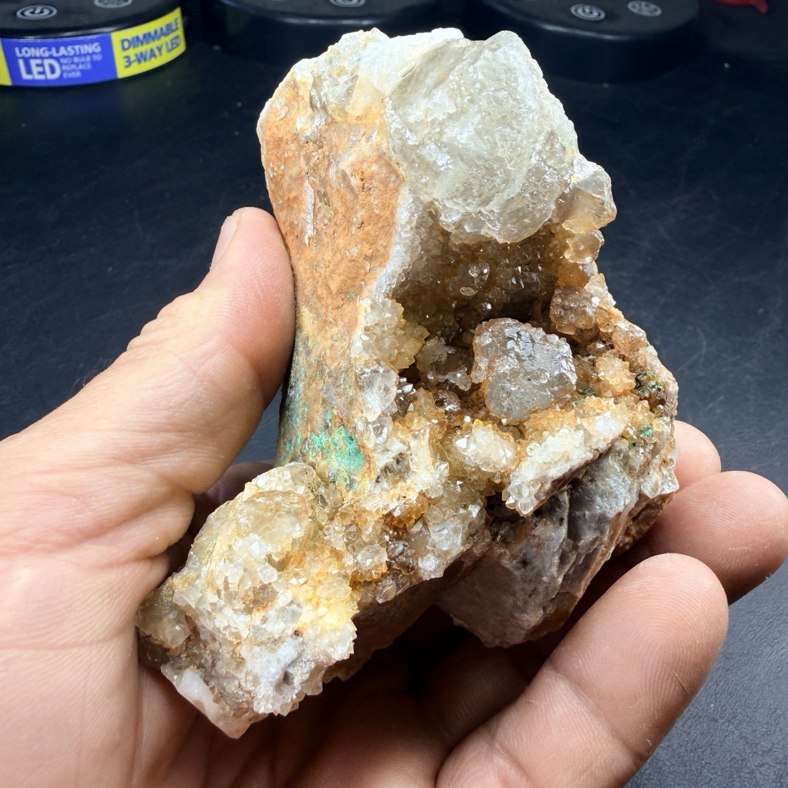 Fluorite Crystal Cluster Brochantite Quartz Crystals / New Mexico *VIDEO*