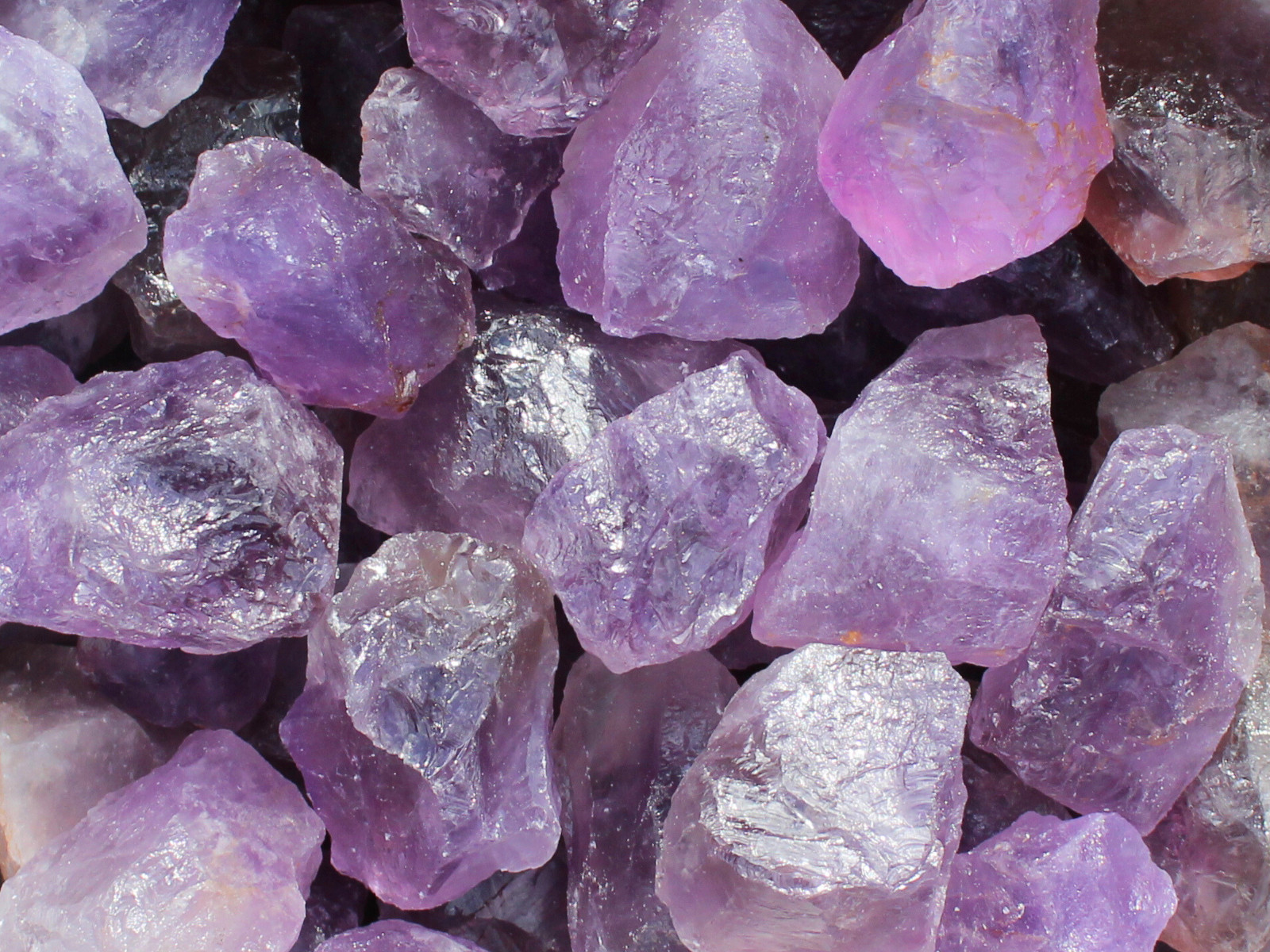 Amethyst “A” Grade Brazil – Rough Rocks for Tumbling – Bulk Wholesale 1LB option