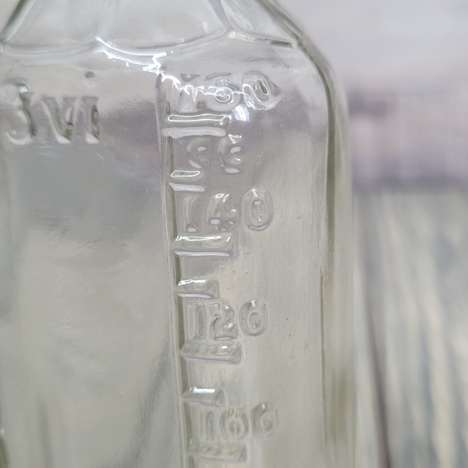 12oz Mixed Crystals in Vintage Apothecary Glass Medicine Bottle Jar Rock Tumbles
