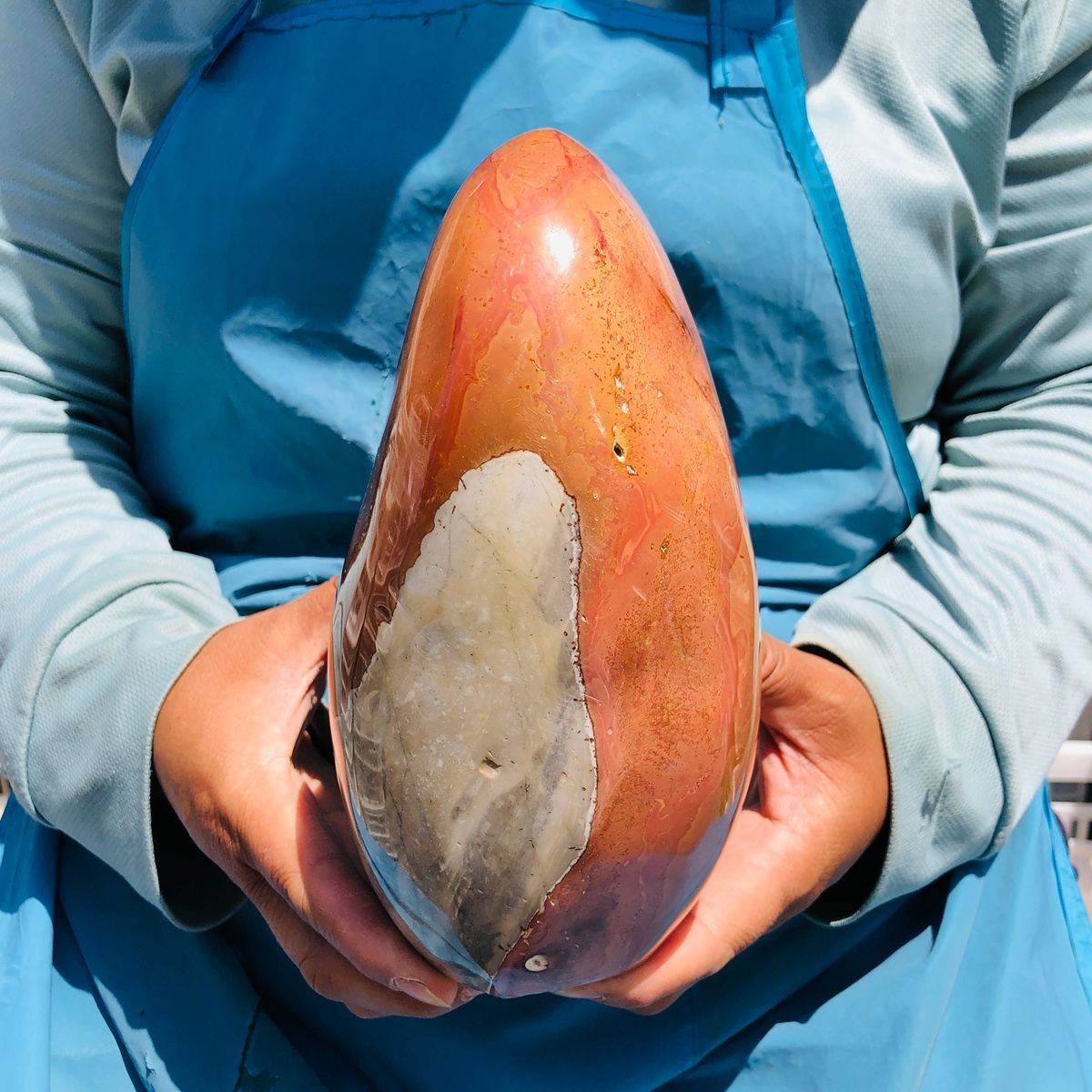 7.39LB Natural Marine jasper quartz crystal free form mineral specimen