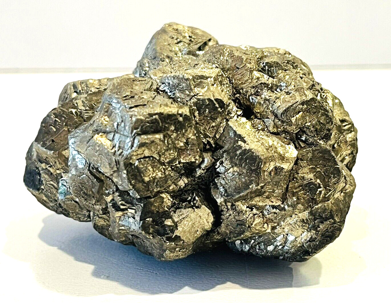 Octahedral Pyrite Cluster 1 lb. 3 oz. Large Octahedrons 1-2cm in Width, Unusual