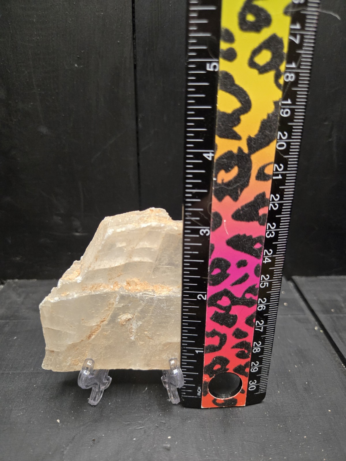 Raw Selenite Crystal Slab From Arizona 6.2 oz Natural Gypsum Mineral Specimen