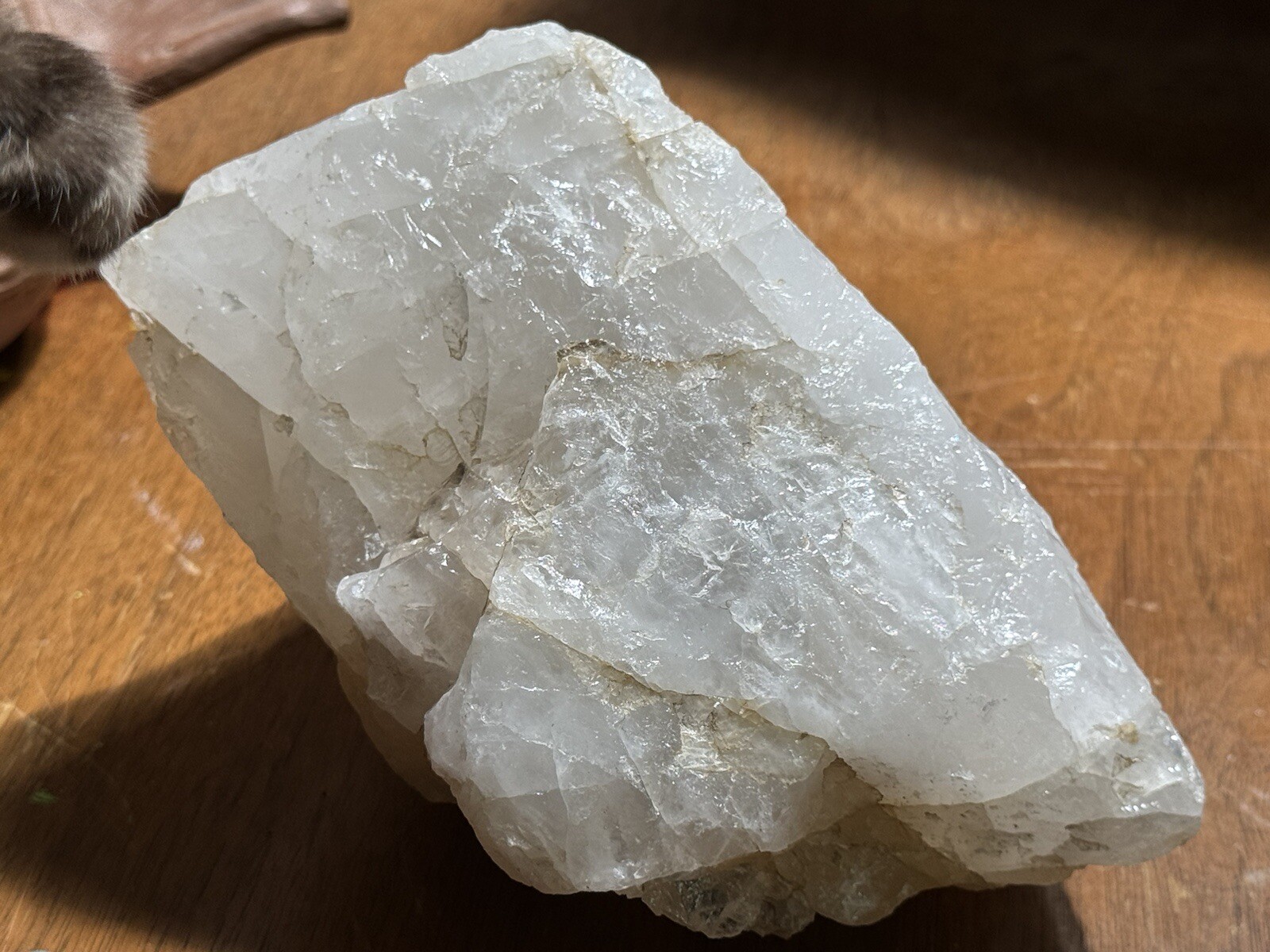 6.6lb Clear Smoky Quartz Crystal Cluster Rainbow Luminescent Rough Specimen