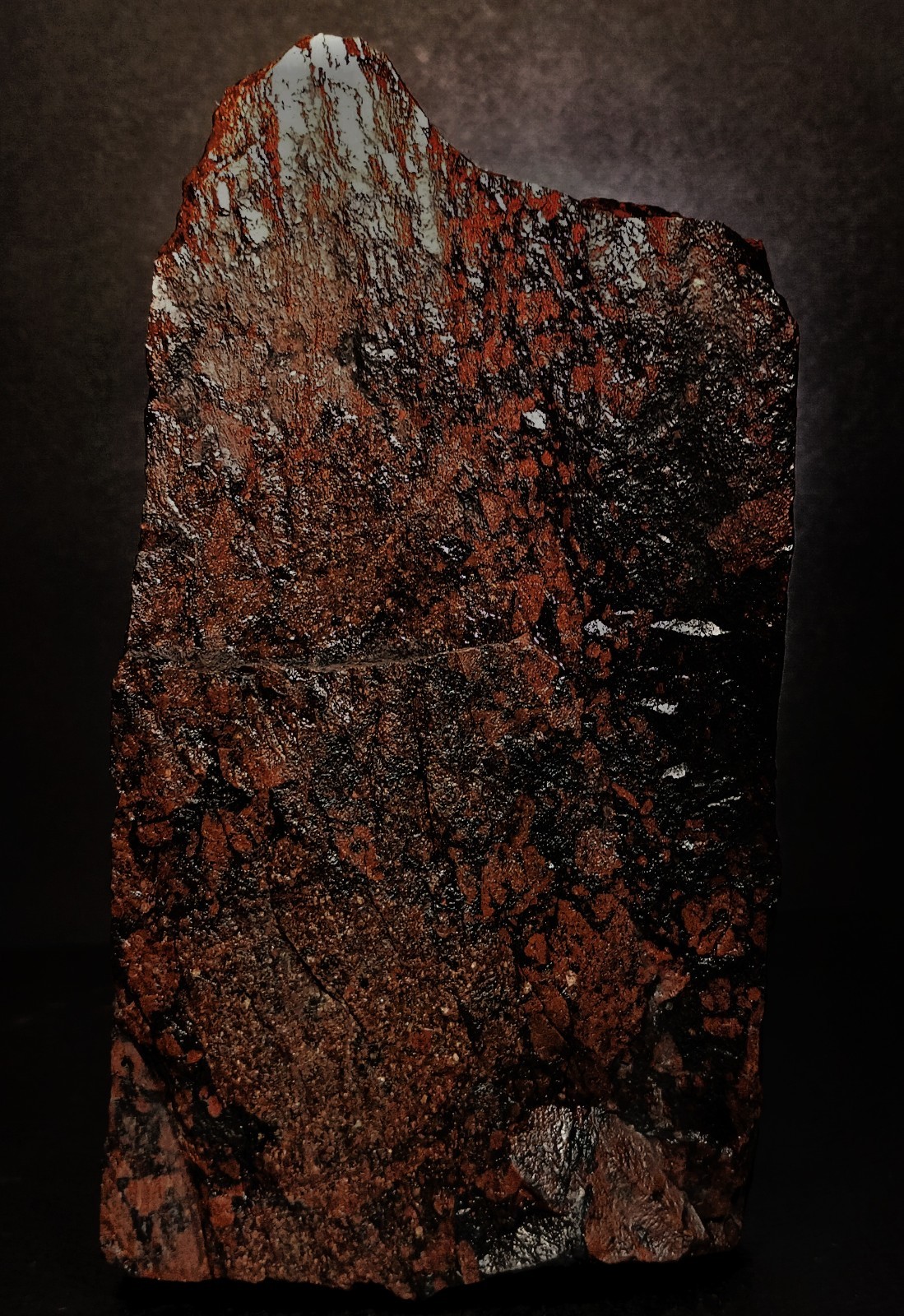 ​873g Pilot Knob Red Jasper Magnetite Breccia Iron Co MO Polished