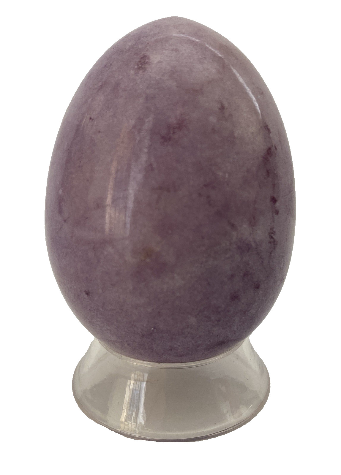 Natural Onyx Stone Egg With Stand Hand Polished Banded Agate Calcite Crystal