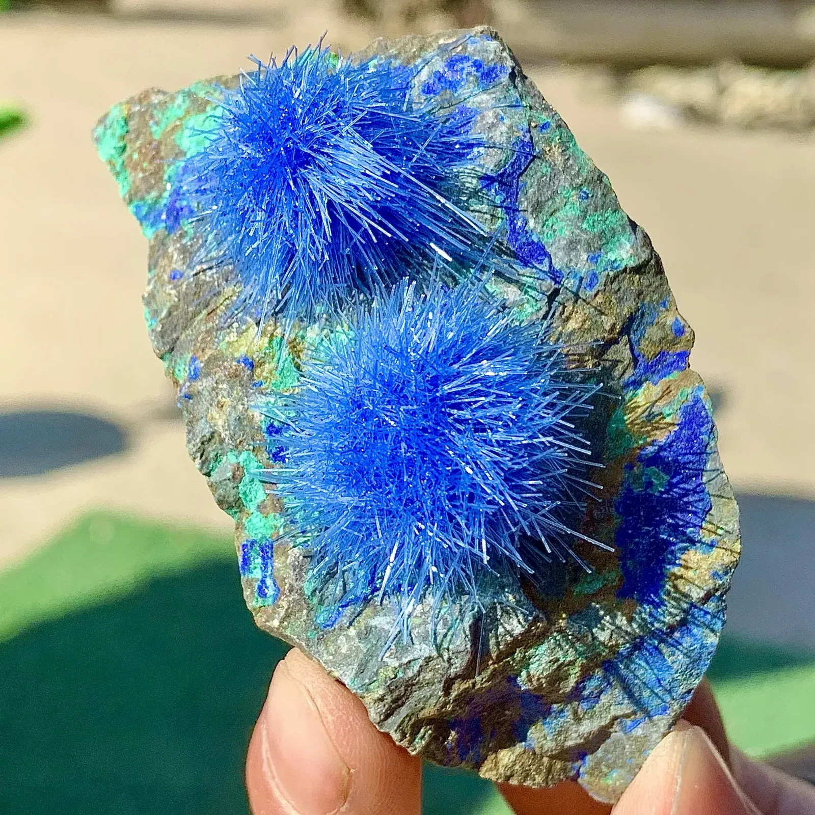 Natural Raw Dandelion Zeolite Cluster Titanium Geode Quartz Crystal SpecimenGift