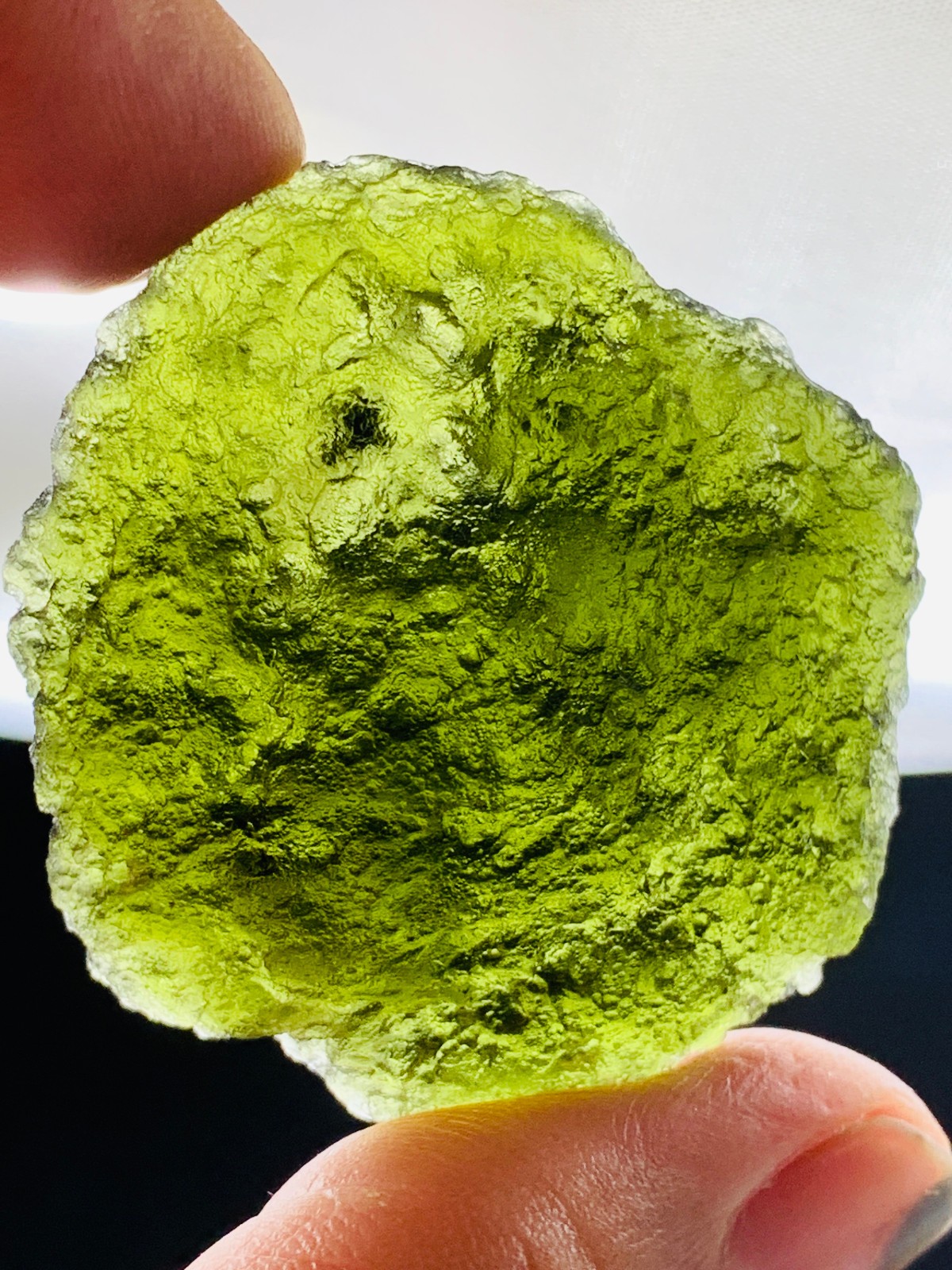 TOP Moldavite Raw Moldavite Crystal from Czech Republic PICcertificate 118CT