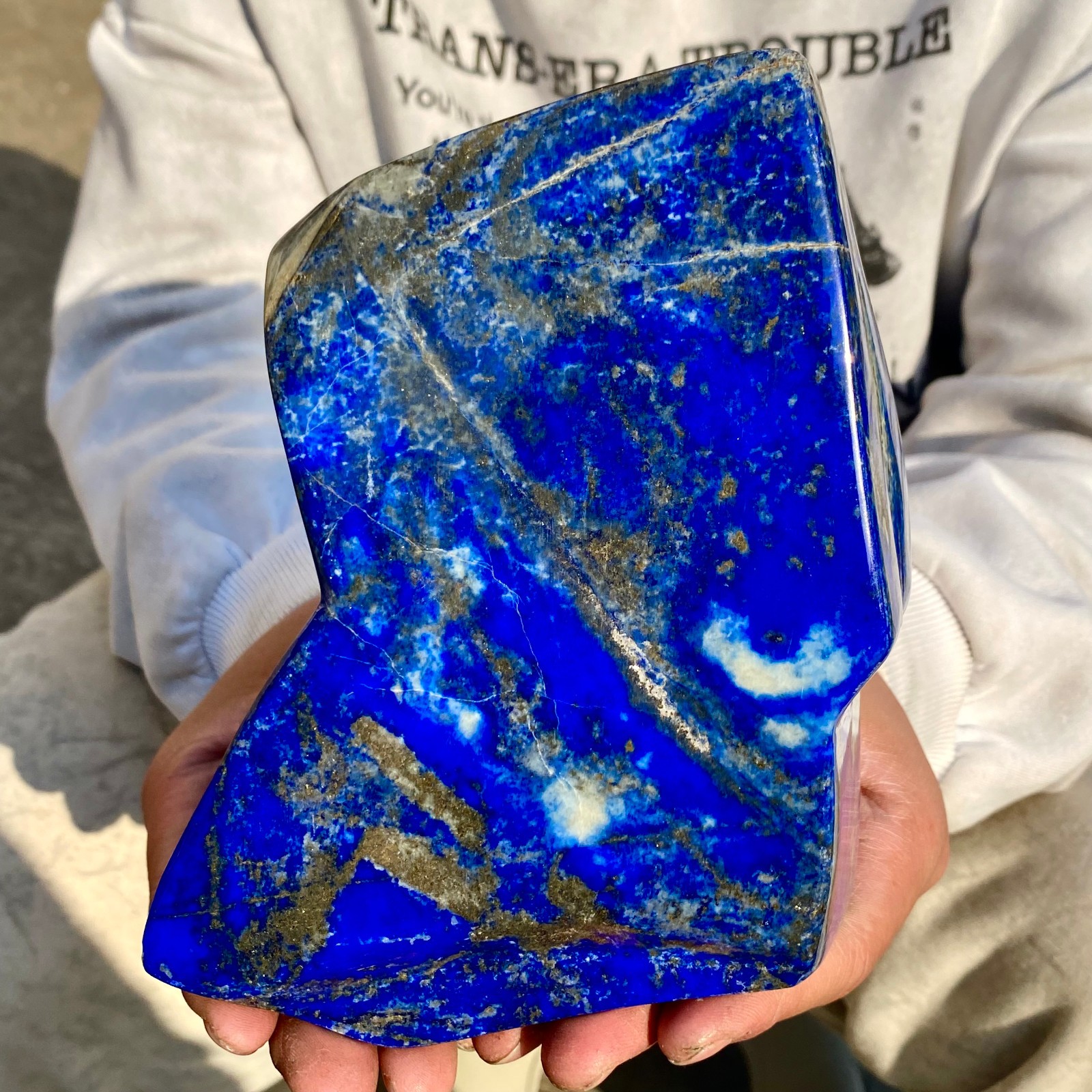 5.3LB LapisLazuli Freeform Polished Rough Tumble Healing Crystal Specimen Stone