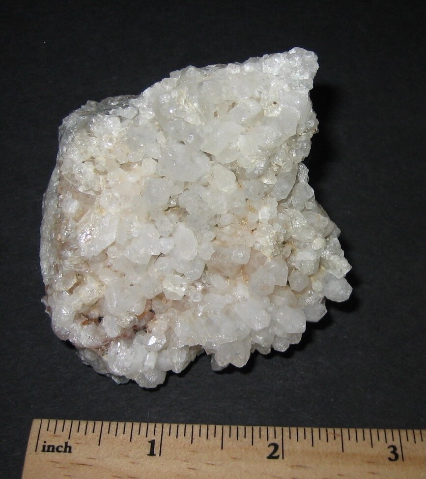 BEAUTIFUL RARE LOCALITY NATURAL 2.5″x 3″ QUARTZ CRYSTAL CLUSTER NH, USA 184g *A1