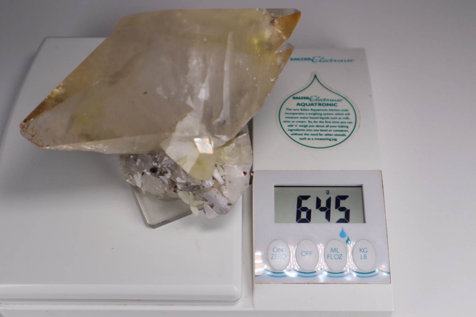 HUGE Elmwood Mine GOLDEN CALCITE Double Terminated Crystal Cluster 645g
