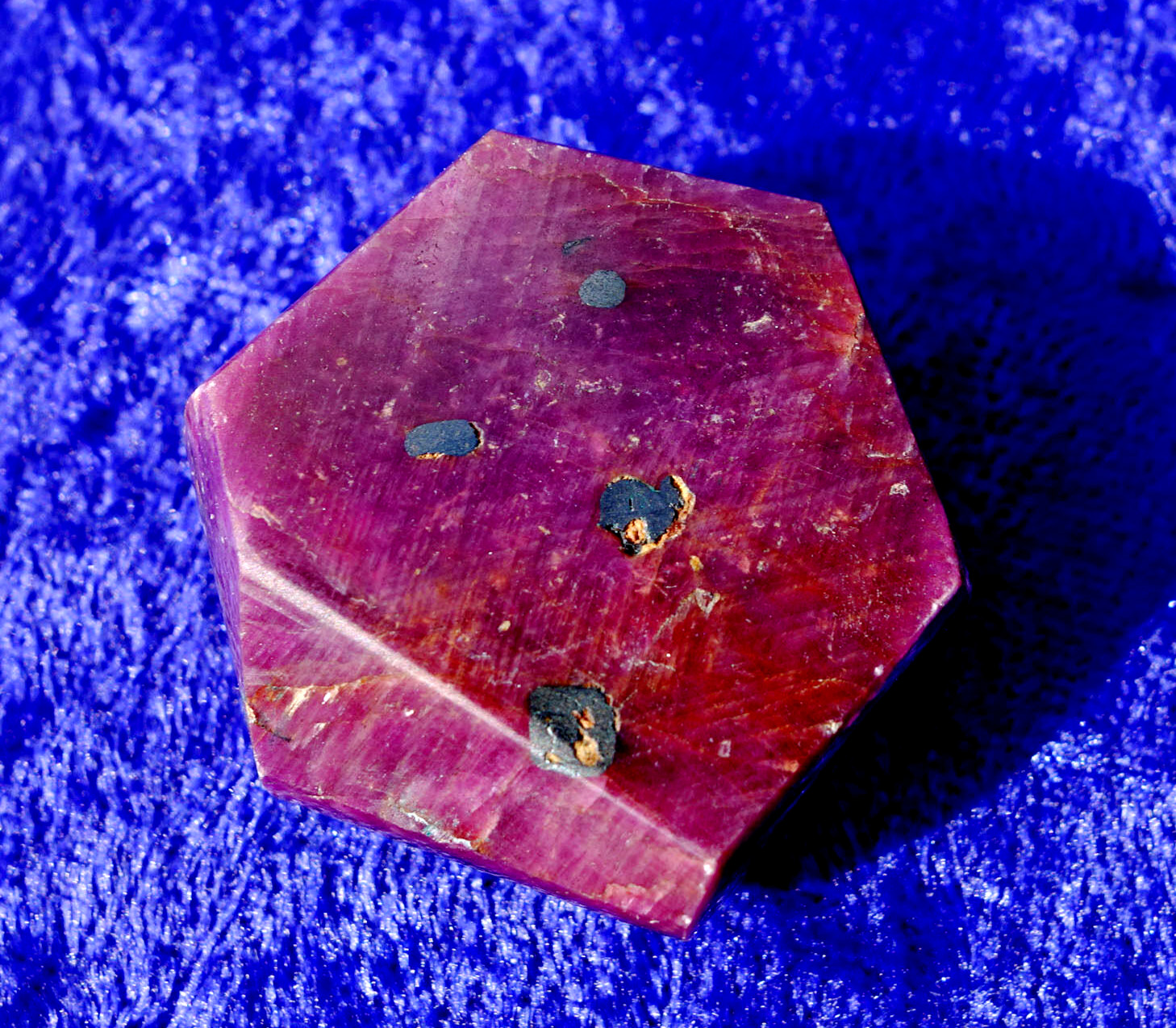 Red RUBY Corundum with HEMATITE Inclusions Gem Stone Crystal For Sale Polished
