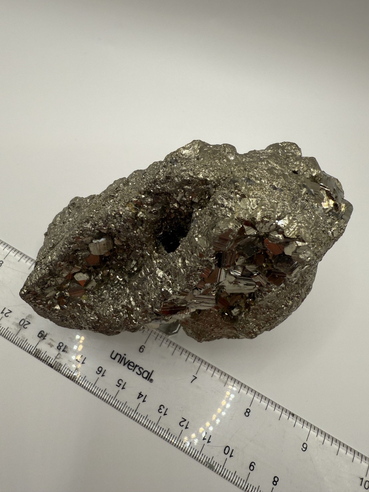 1lb 11.6 oz PERUVIAN PYRITE SPECIMEN 4”X3”X2”