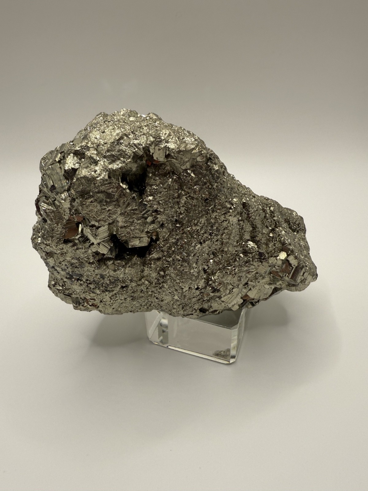 1lb 11.6 oz PERUVIAN PYRITE SPECIMEN 4”X3”X2”