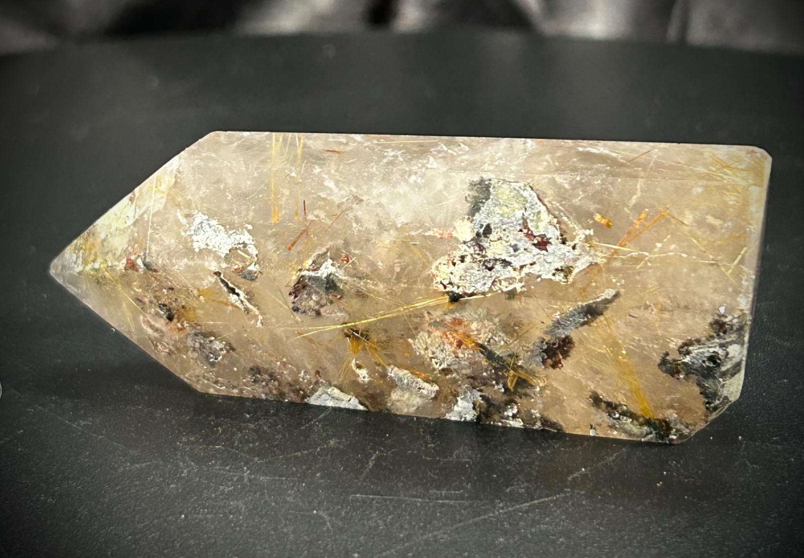 2.96″ Gold Rutilated Lodolite (Garden) Quartz Freeform 2.6oz (72 grams)