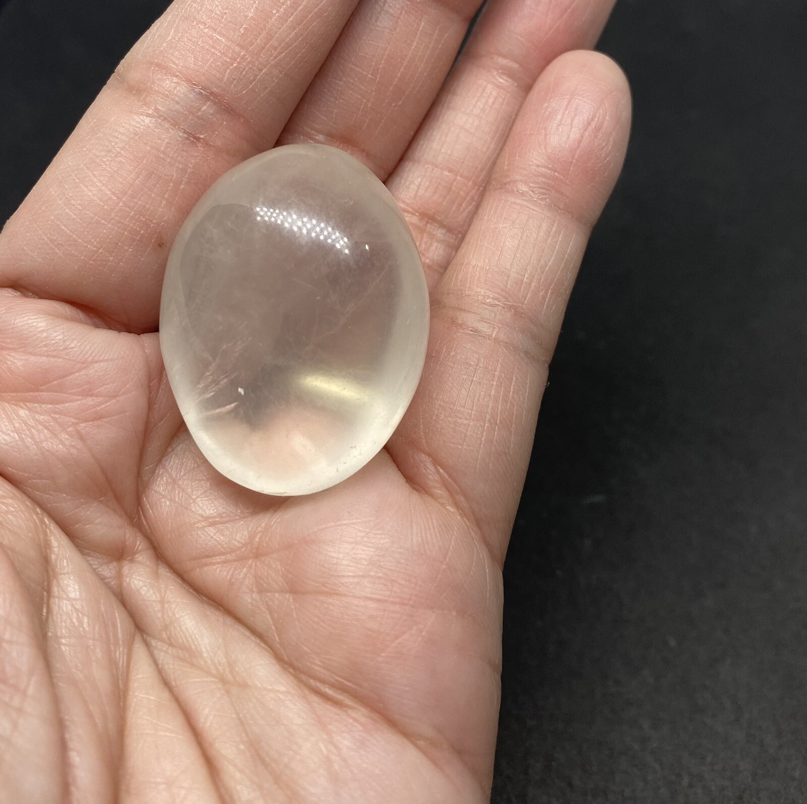 Girasol Genuine Quartz Stone from Madagascar 32g over 1 1/2in