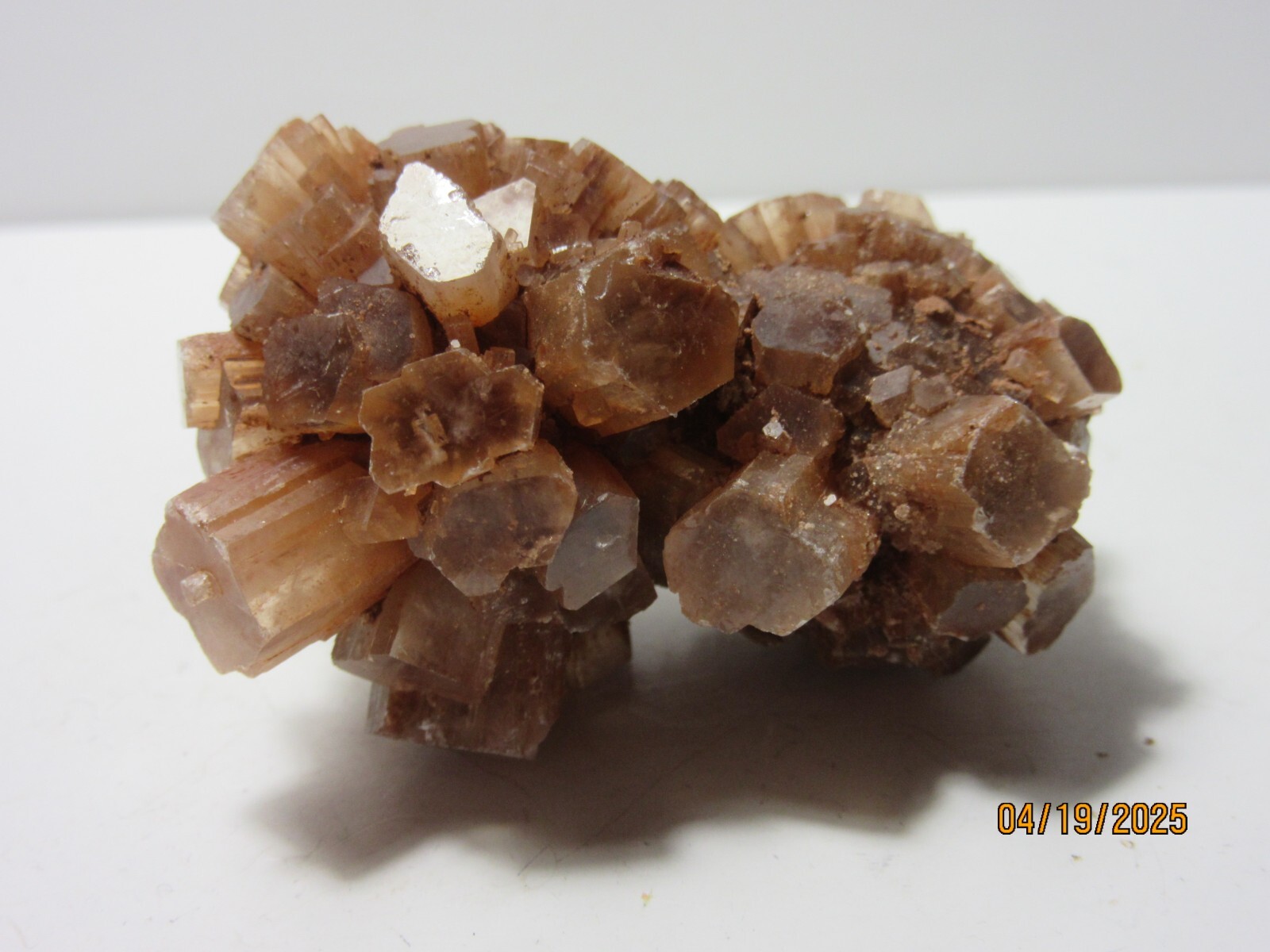 Aragonite Brown Crystal 2 3/16″ Mineral Morocco Collectible ABCMC-358