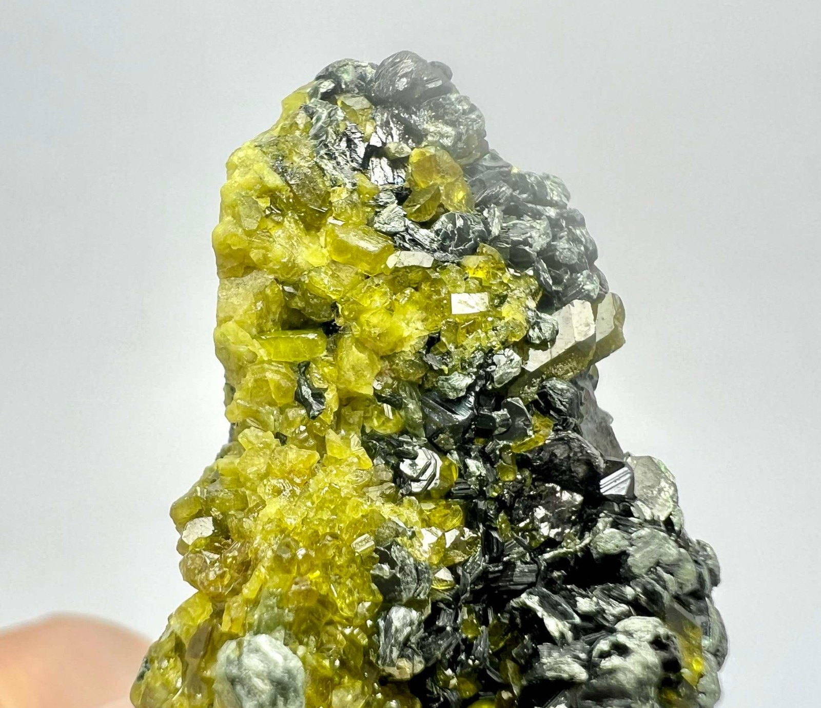 86 CT Rare Vesuvianite With Magnetite Crystals On Matrix From Pakistan AS42