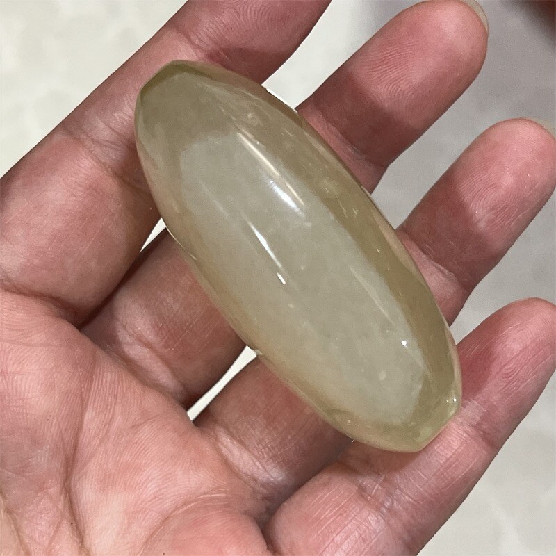 TOP Wholesale Natural Citrine Quartz Palm Stone Quartz Crystal Reiki Healing 1PC