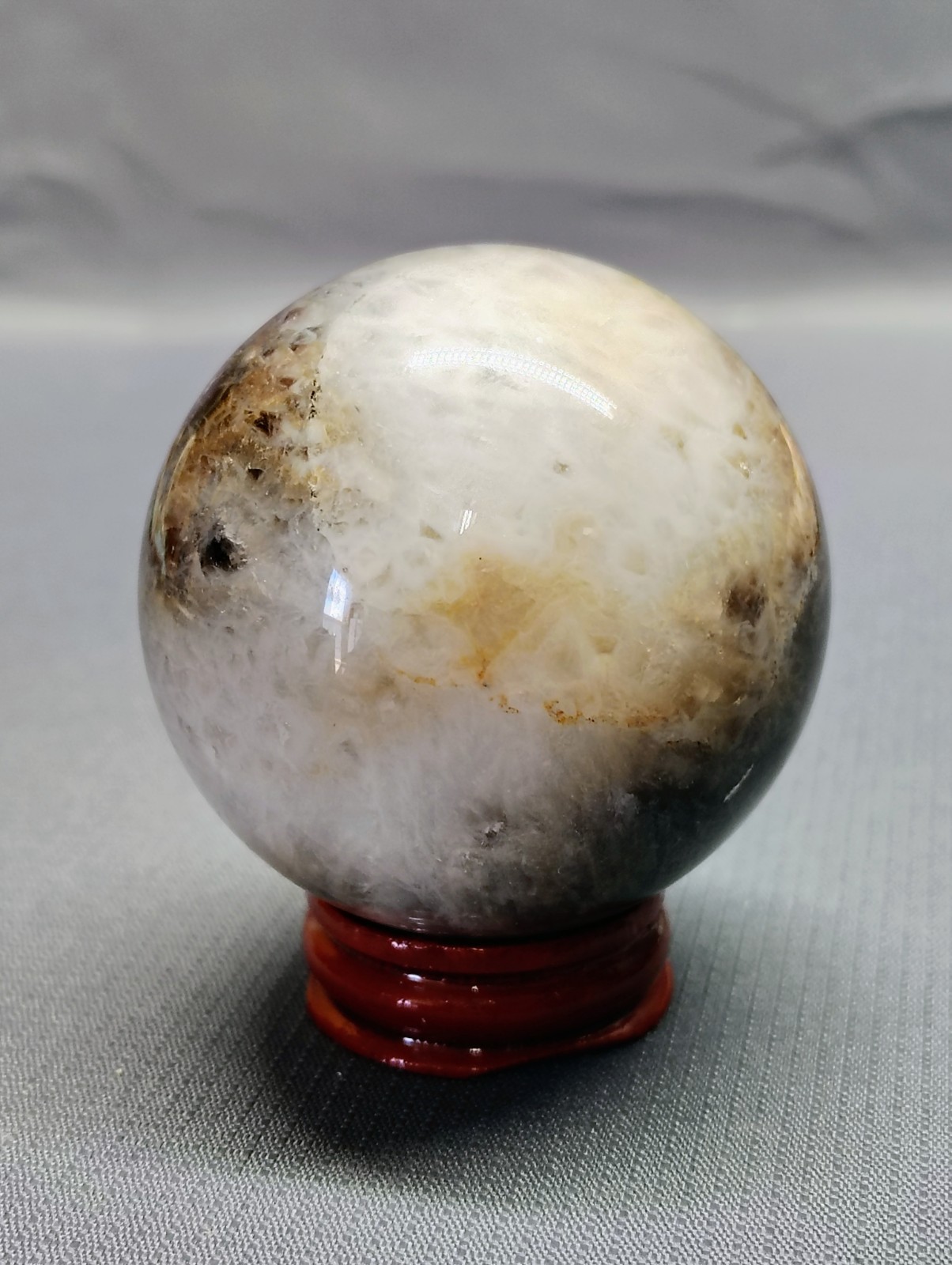 300g Purple Amethyst or Lepidolite Crystal Sphere 65mm