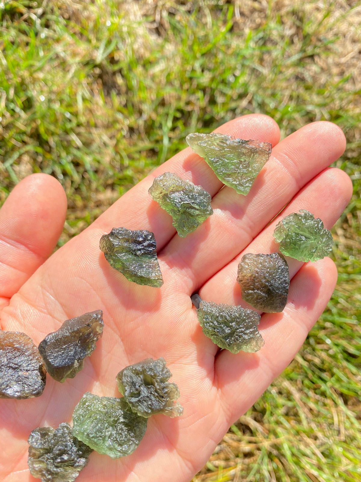 Raw Moldavite Crystal, Natural Moldavite Stone from Czech Republic
