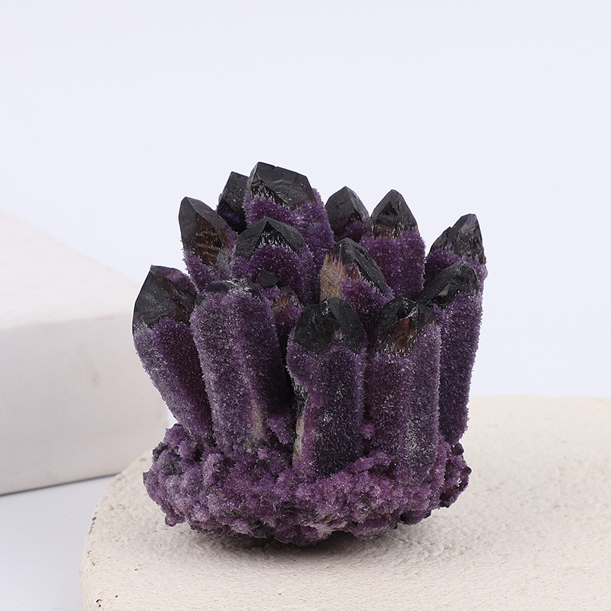 300g+ Natural Rare Large Raw Deep Amethyst Crystal Cluster Mineral Specimens