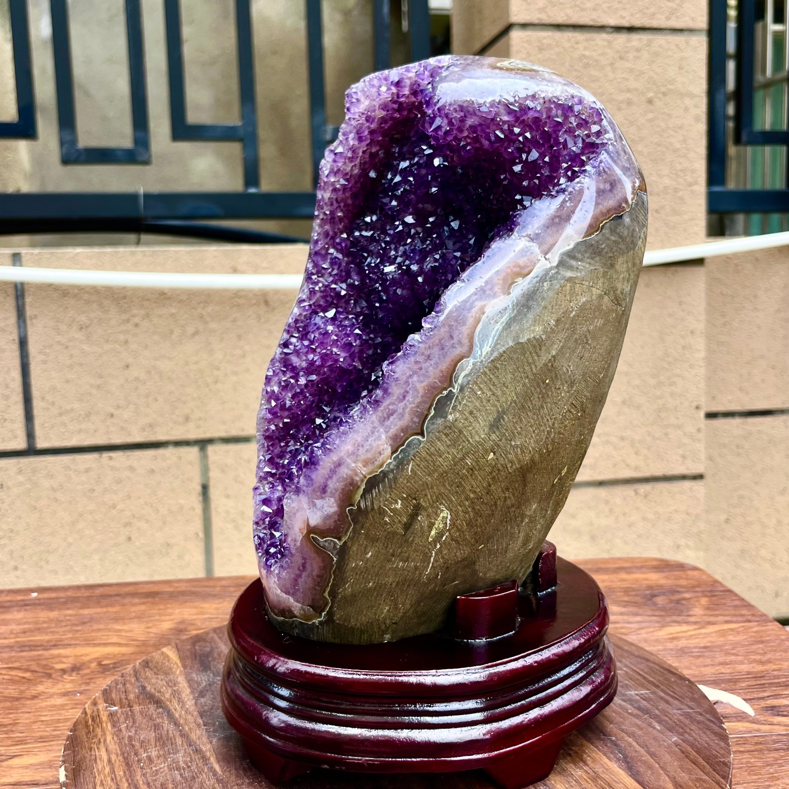 20.77LB Natural amethyst, quartz ore body Uruguayan amethyst crystal block