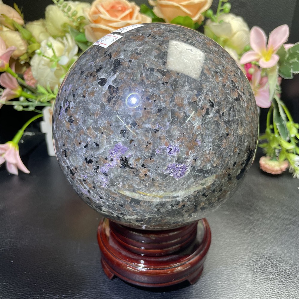 8.6LB 5.5″ Natural Yooperlite Sphere Magic Crystal Healing Ball Gemstone