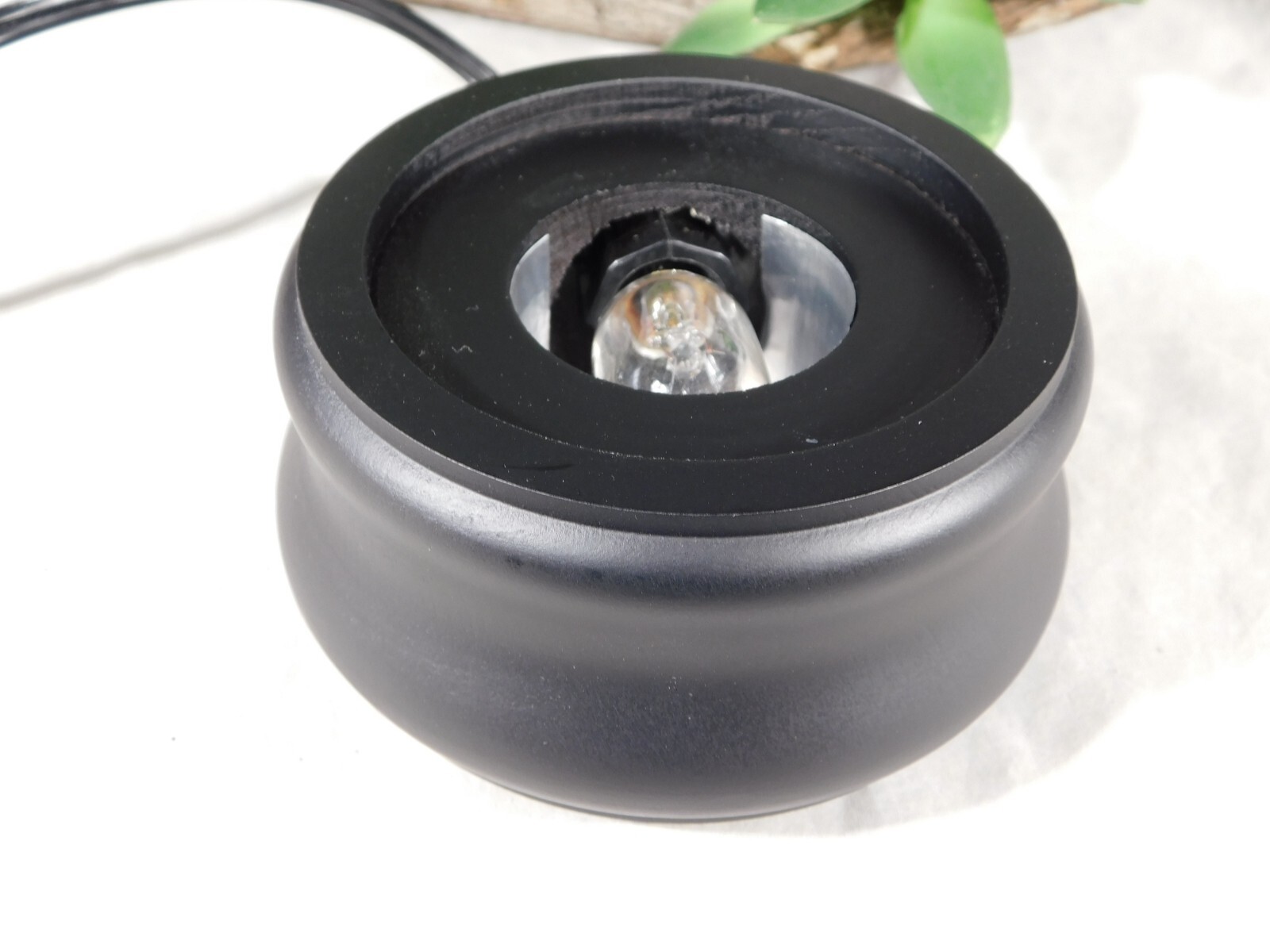 LIGHTED Display Stand Round Shape Black Color
