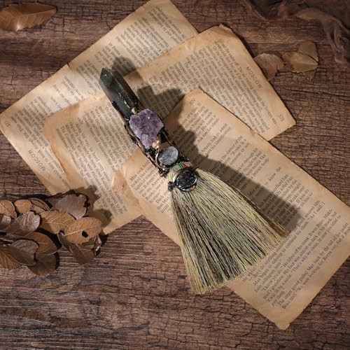 Witch Broom Witchcraft Supplies – Altar Supplies with Wiccan Stuff Labradorite