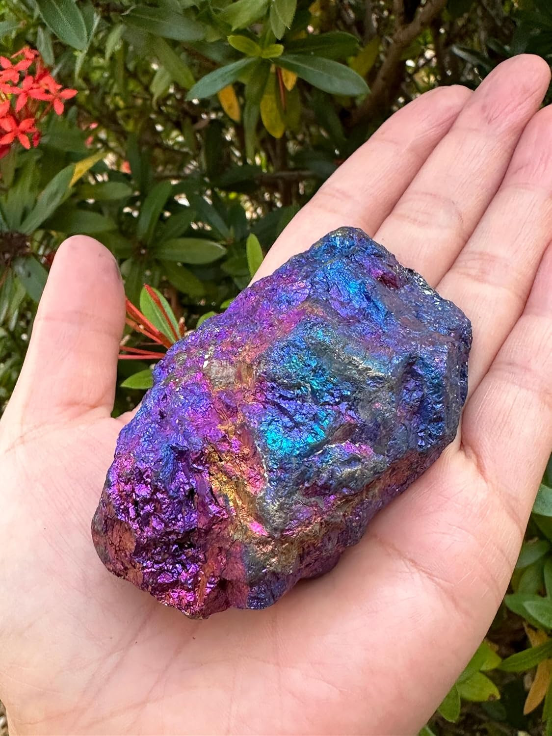 Large Raw Chalcopyrite 2-2.5″, Rough Peacock Ore Stone, Chalcopyrite Peacock Ore