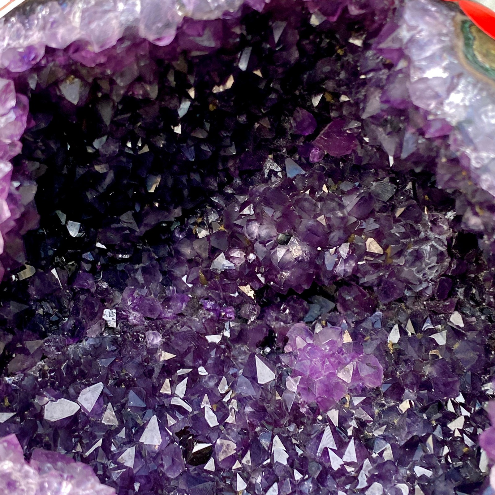 5.95LB Natural amethyst Dinosaur egg Quartz Crystal specimen healing