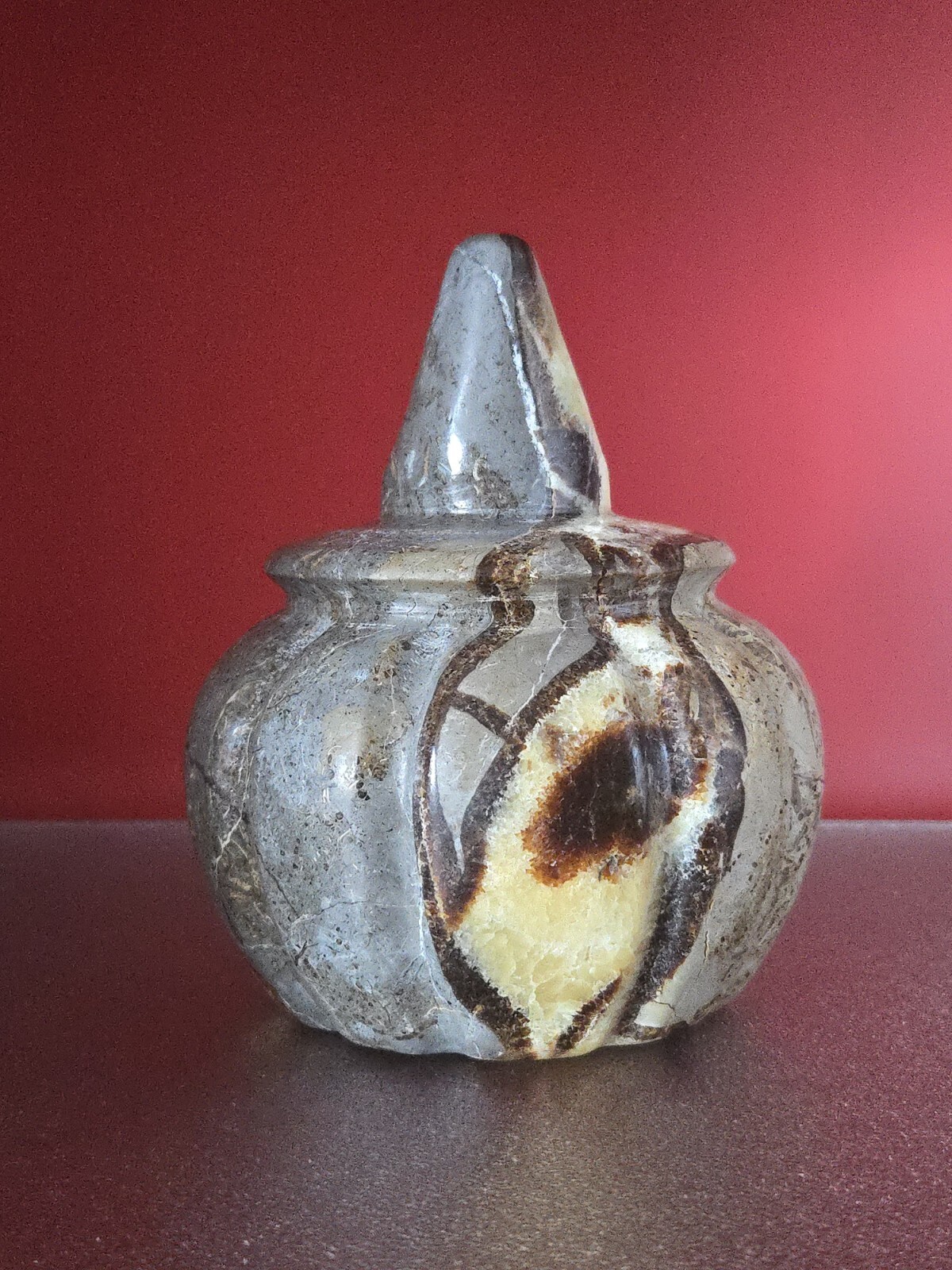Natural Dragon Septarian Pumpkin Quartz Crystal UV Reactive Reiki Healing 5+LB