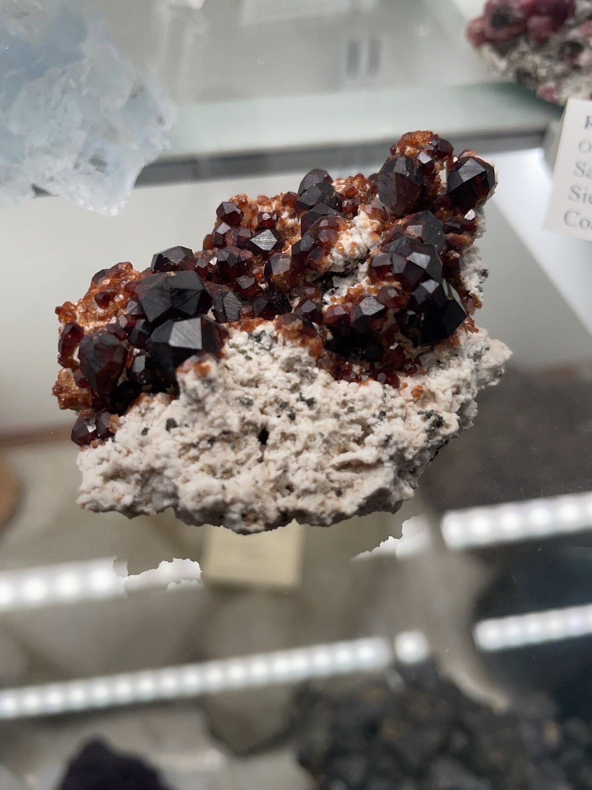 2 3/8” Spessartine Garnet Cluster, Tongbei, Yunxiao Co, Fujian, China