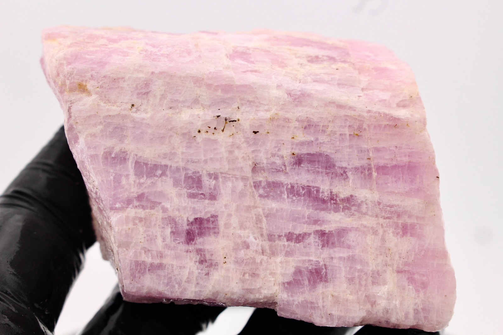 8.3oz UV ACTIVE Kunzite Nigeria Purple Lilac Raw Natural Rough Crystal Mineral