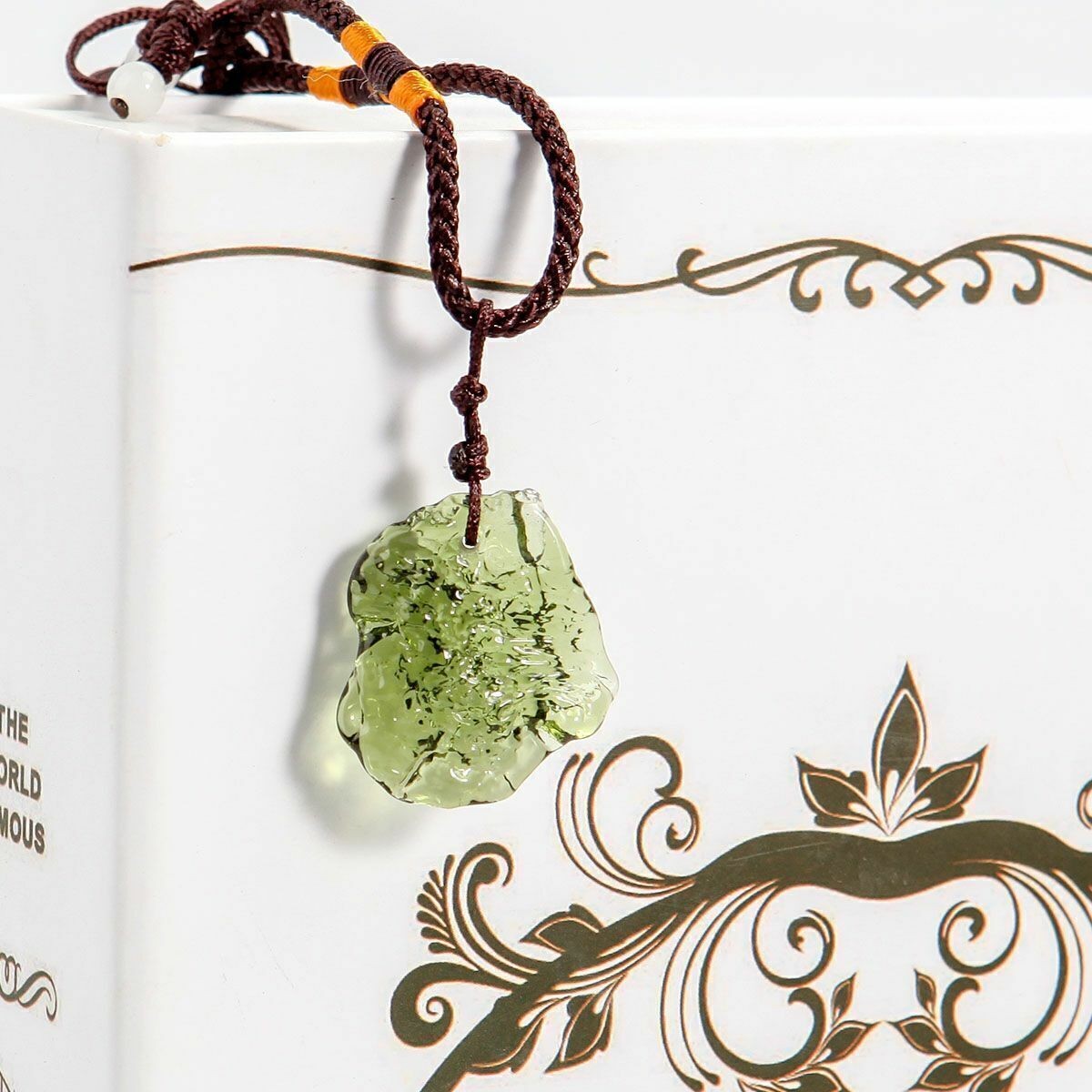 Natural Czech Moldavite Meteorite Impact Pendant Necklace Chakra Healing New