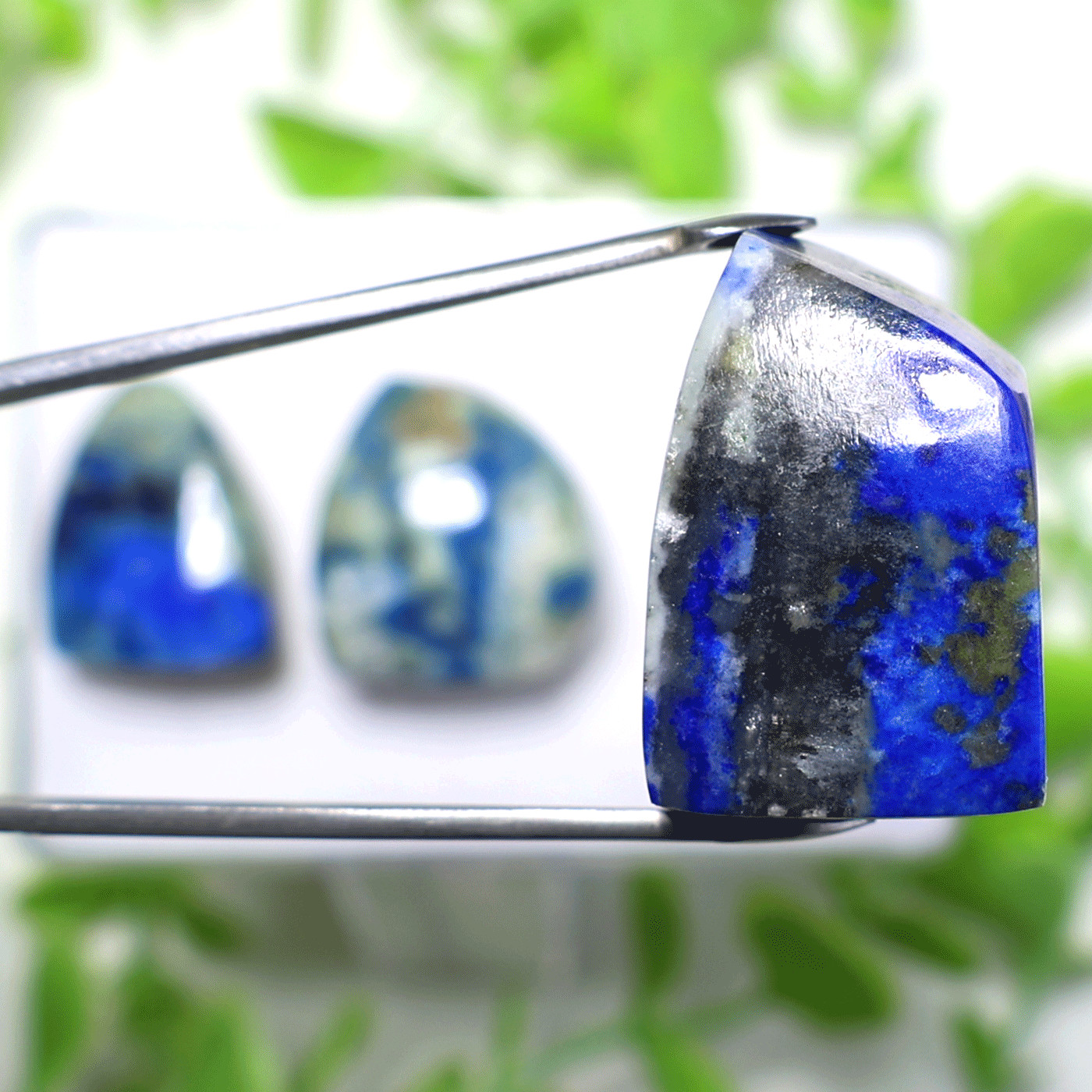 Natural Afghanite 3 Piece Set • Polished Freeform Collectors Crystal Palm Stones