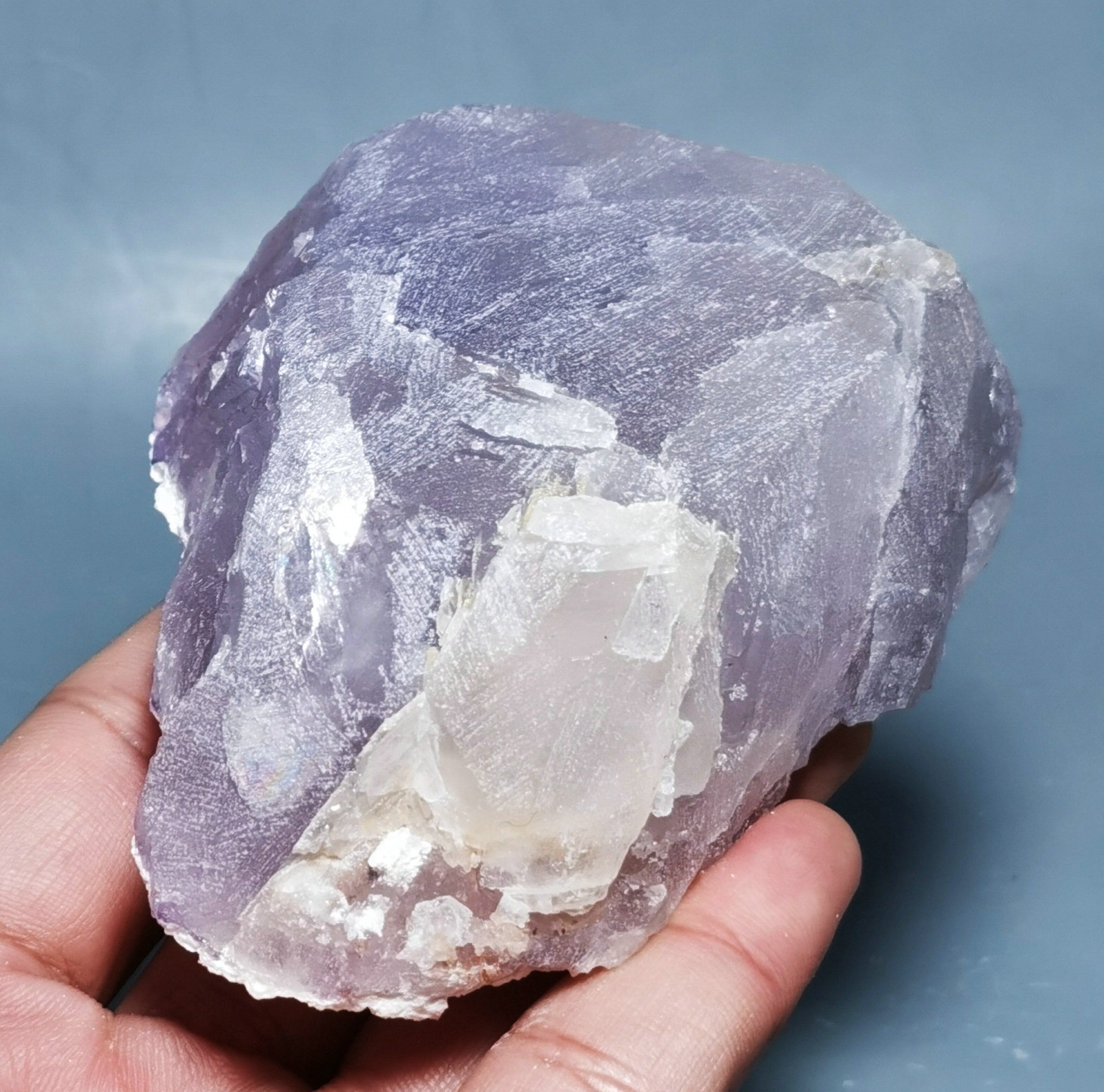 Rare Purple Fluorite Mineral Specimen China