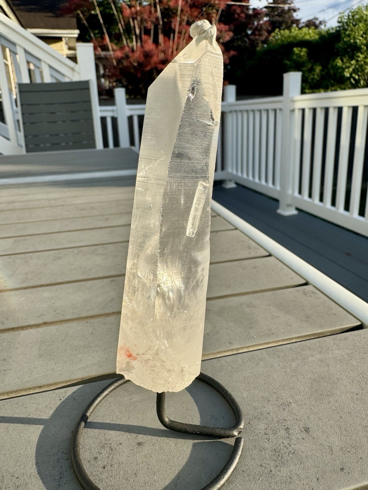 Beautiful Lithium Quartz From Brazil MOU Yes On Stand.
