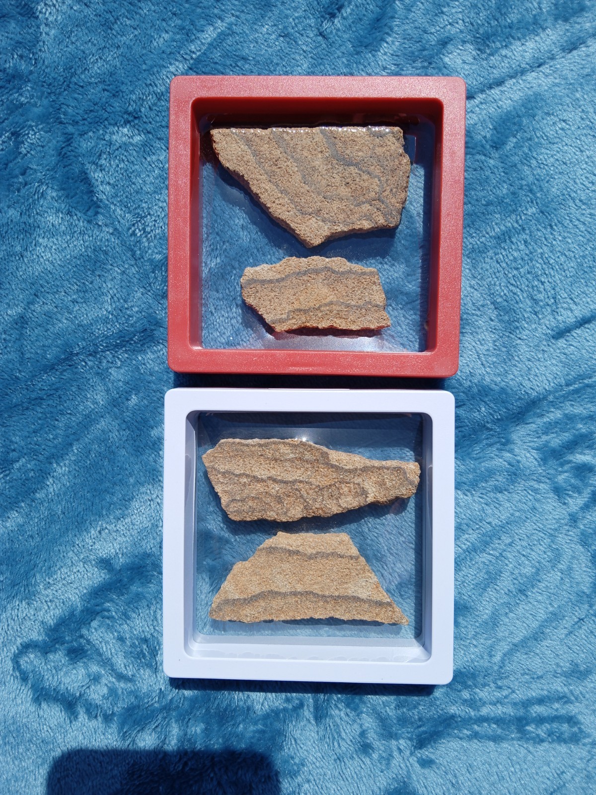 2 Colorful Display Boxes of Picture Desert 🏜️ Sandstone! Beautiful Patterns! D5