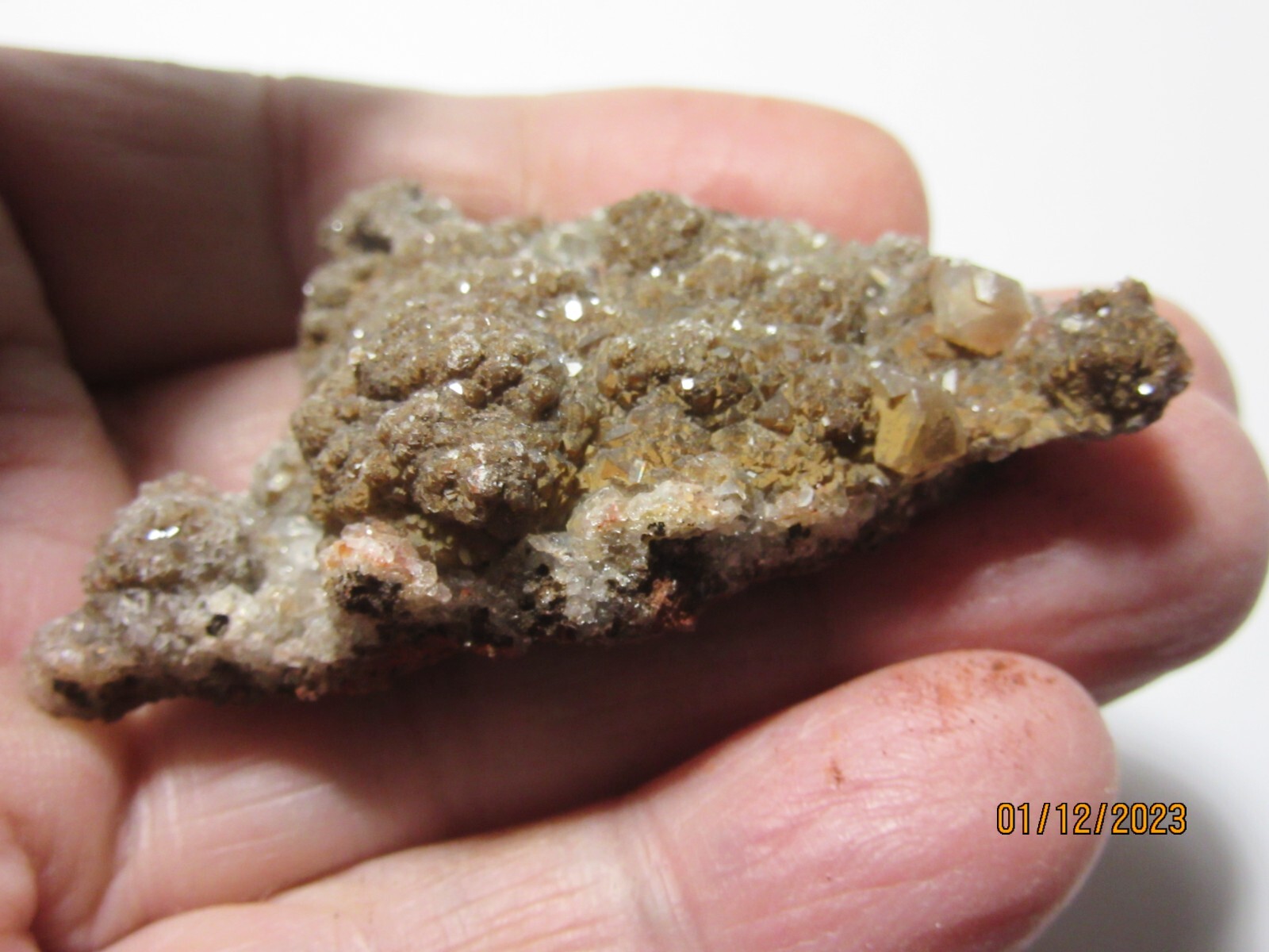 Natural Red Quartz Crystal CLUSTER 2 3/8″ Rough Collectible Reiki RQCCC-1