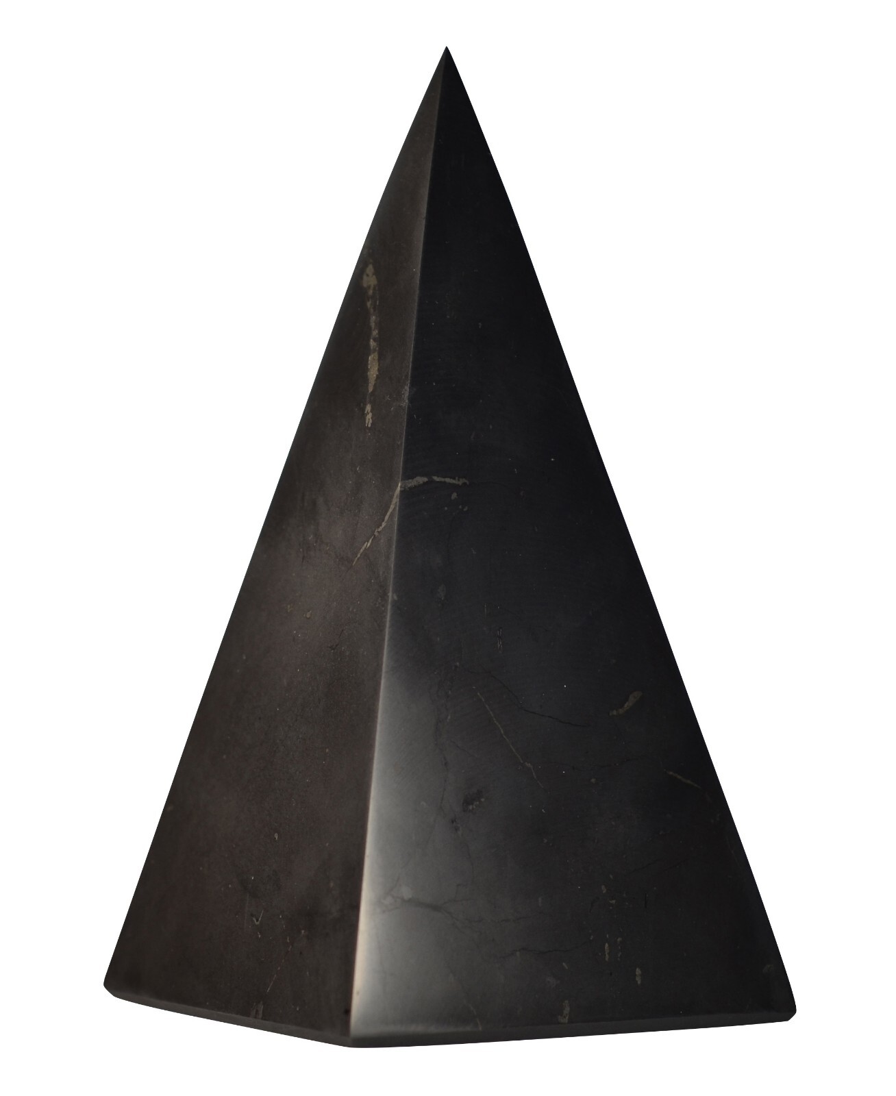Shungite World Shungite Pyramid Tall – Various sizes ( Polished or Unpolished )