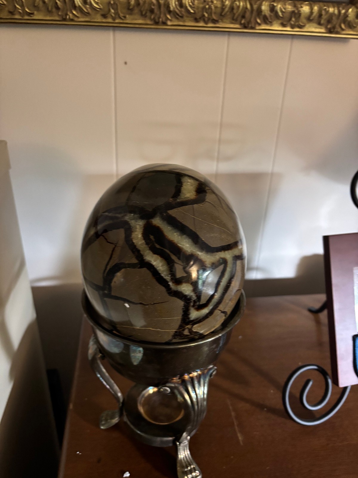 11.4LB Natural Septarian Dragon quartz Crystal egg Mineral Egg