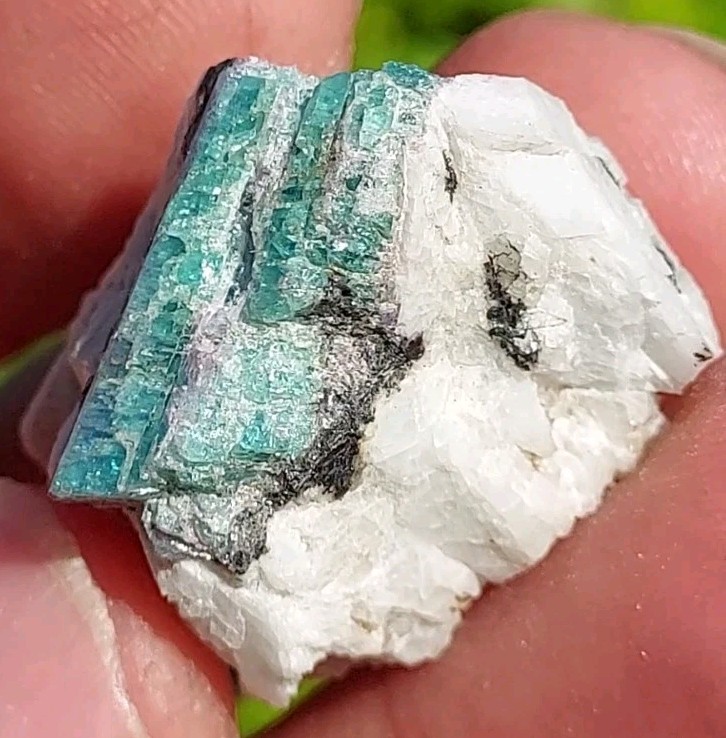 GEM PARAIBA CUPRIAN BLUE PINK TOURMALINE COPPER BEARING BATALHA MINE BRAZIL