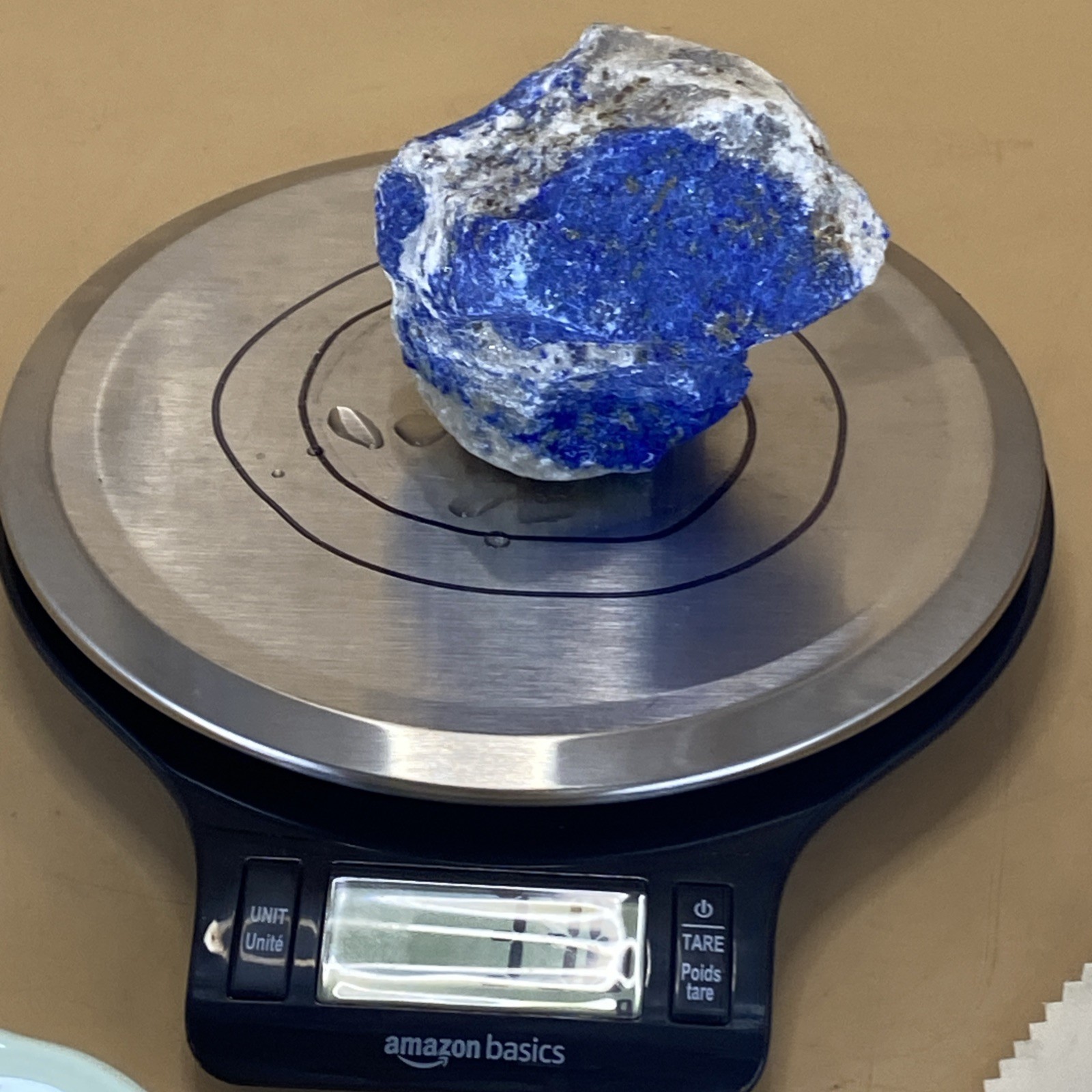 336 g Natural lapis lazuli Crystal gemstone Rough Mineral Specimen healing