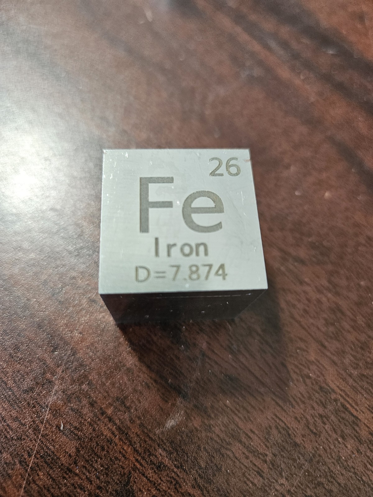 Iron Ferrum Metal Cube Fe ≥ 99.99% Element Collection 1×1 inch Cube